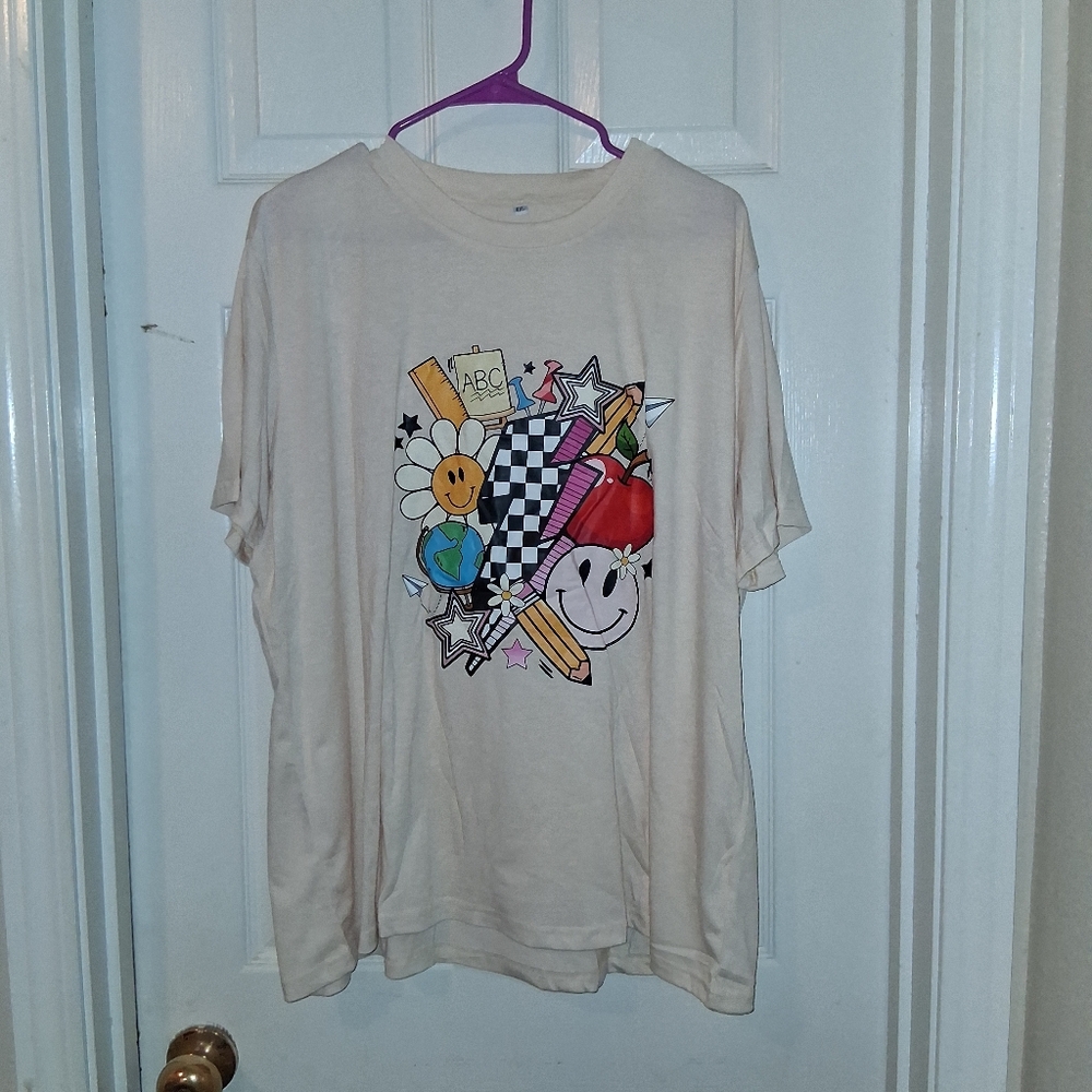 Source Unknown Cream Graphic Tee